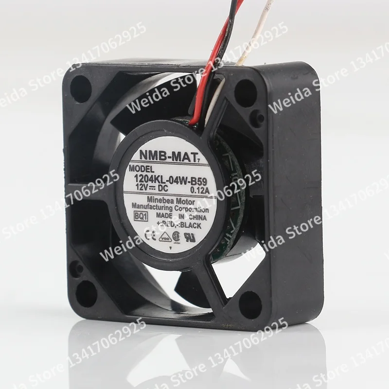 30X30X10MM New NMB DC 12V 0.12A 1204KL-04W-B59 3010 Micro ultra-thin silent inverter 3CM three wire cooling fan