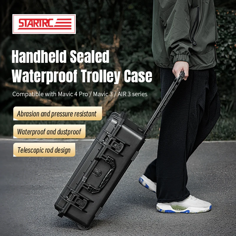 Portable Sealed Handle-type Waterproof Box For Dji Mavic 4 Pro/Mavic 3/Air 3s Drone Accessories Suitcase For Dji Rc 2/Rc Pro 2