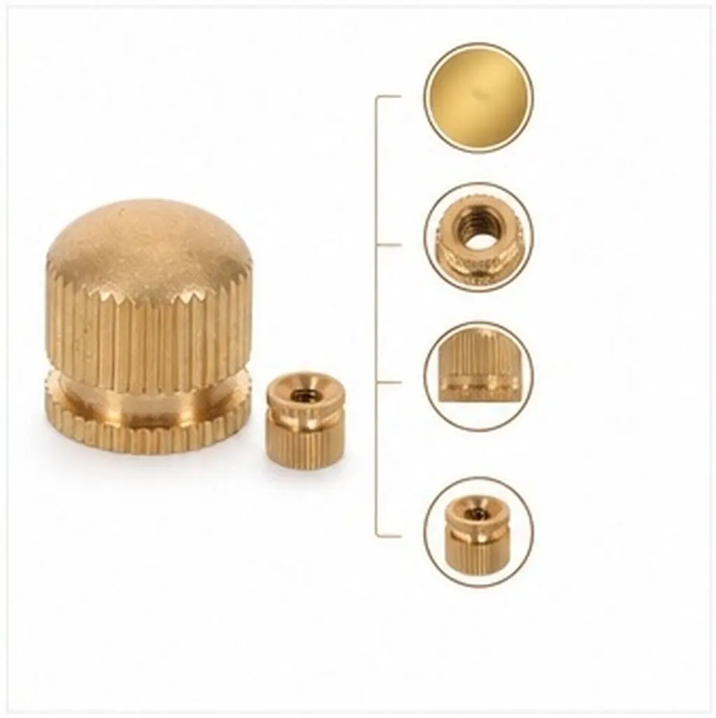 15Pcs Lamp Finials Nuts Pure Copper M4 Threaded Caps for Ceiling Lights Chandeliers Lampshade Light Fixture Screw Caps