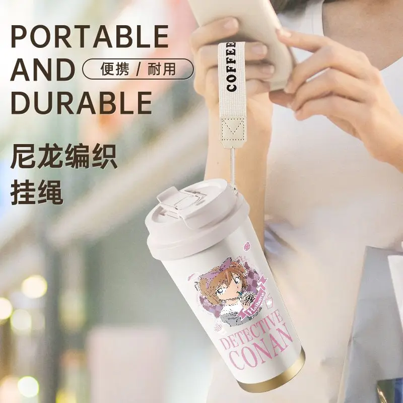 Neue Detektiv Conan Rachel Moore Anita Hailey Anime Peripheriegeräte Kreative Persönlichkeit Cartoon Print Edelstahl Tragbare Becher