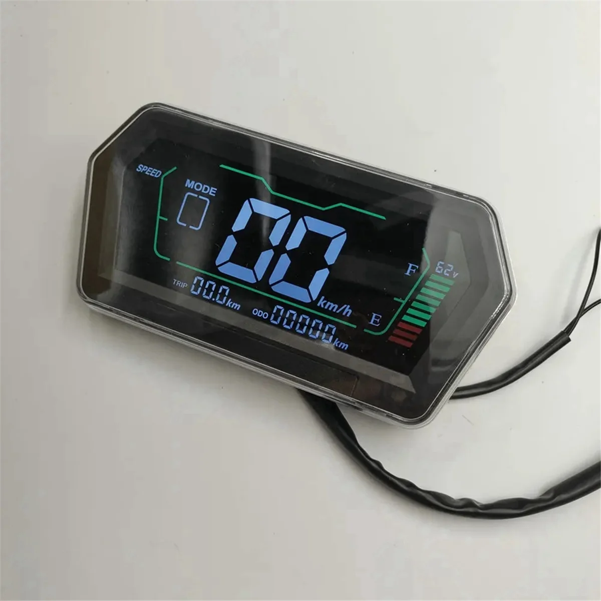 Indicador de nivel de carga de batería para vehículo eléctrico, pantalla Va, instrumento de motocicleta, ECAR, Speedview, medidor de 72V