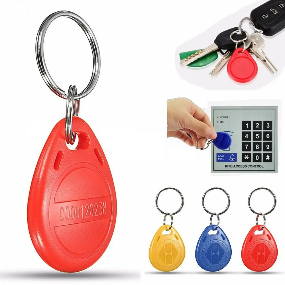 

10Pcs 125khz Proximity Chip Access Control Card Key Ring Card RFID Tags Token Ring Access Card ID Badge Keyfobs