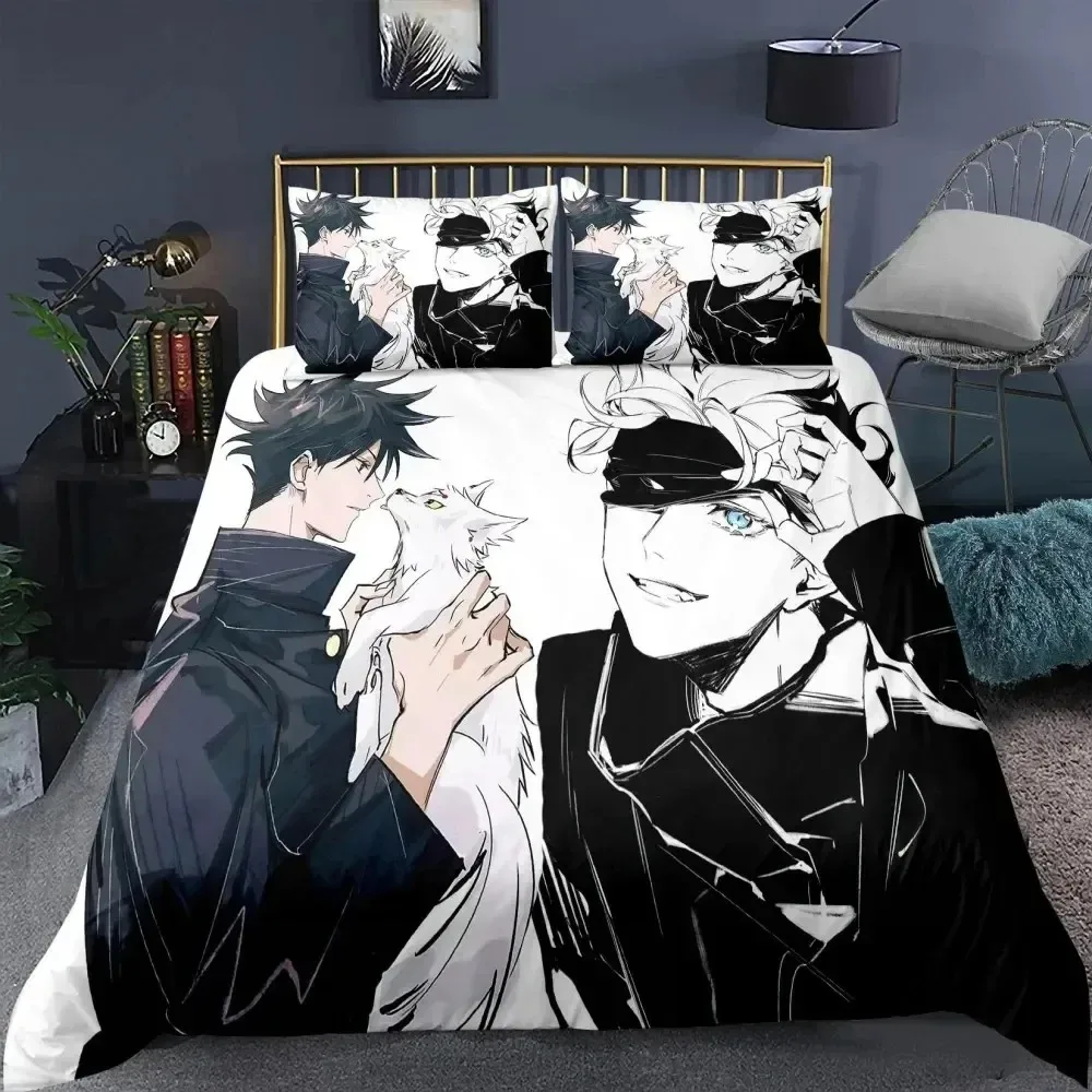 

Jujutsu Kaisen Bedding Set Japan Famous Anime Duvet Cover Sets Comforter Bed Linen Twin Queen King Single Size Dropshipping Gift