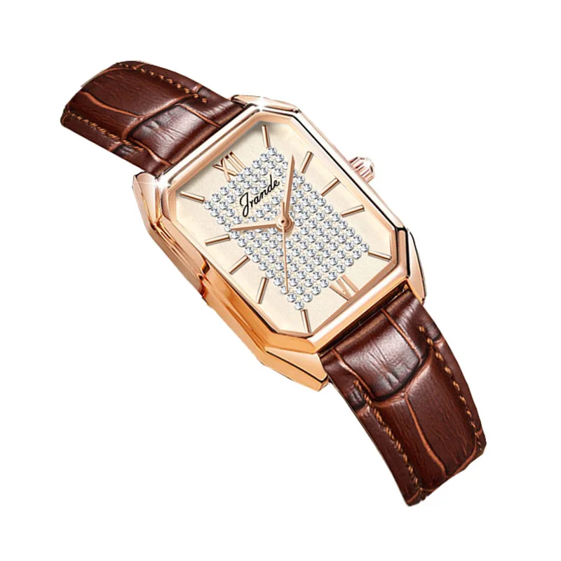 Luxury Women Square Watch Gold Steel Band Fashion Quartz Hand Clock Female Gifts 2024 Elegant Small Ladies Wristwatches Silver