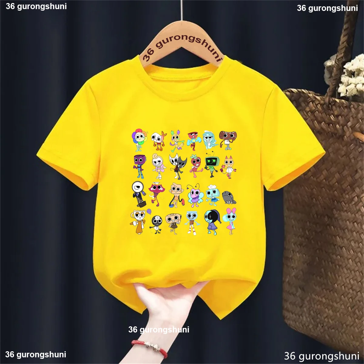 T-Shirt For Boys/Girls Funny Video Game Dandy'S World Printed Tshirt Fashion Cute Children'S Tshirt Summer Toddler T Shirt Tops