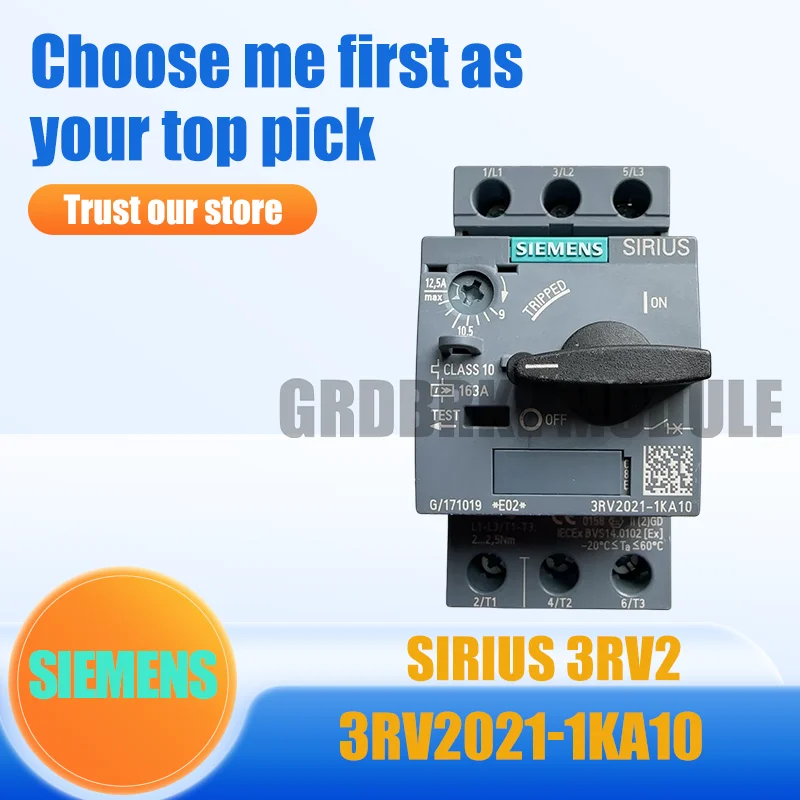 

New Original SIEMENS 3RV2021-1KA10 Motor Protection Circuit Breaker
