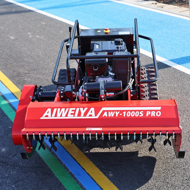 

Профессиональная газонокосилка-робот на радиоуправлении для очистки кустов и восстановления брошенных участков