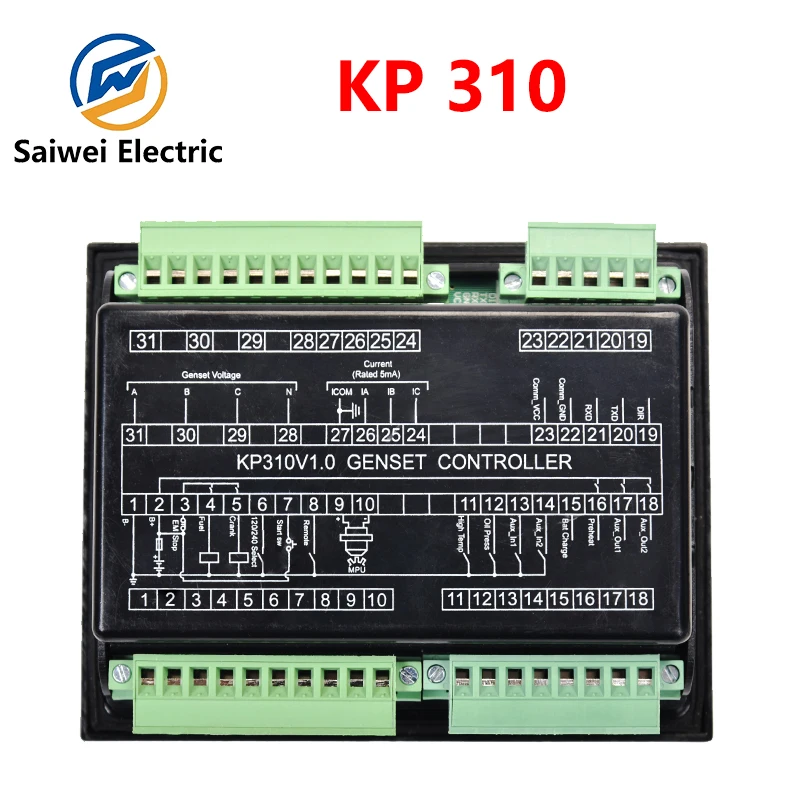 Kipor KP310V1.0 Diesel Generator Module Remote Start and Stop Control Genset LED Digital Display Panel  KP310