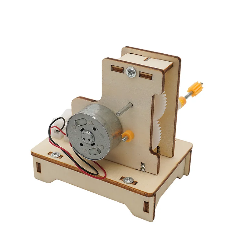 DIY Electric Hand Generator STEM Kits Technological Gatget Science Experimental Tool Educational Wooden Puzzle Games Teaching