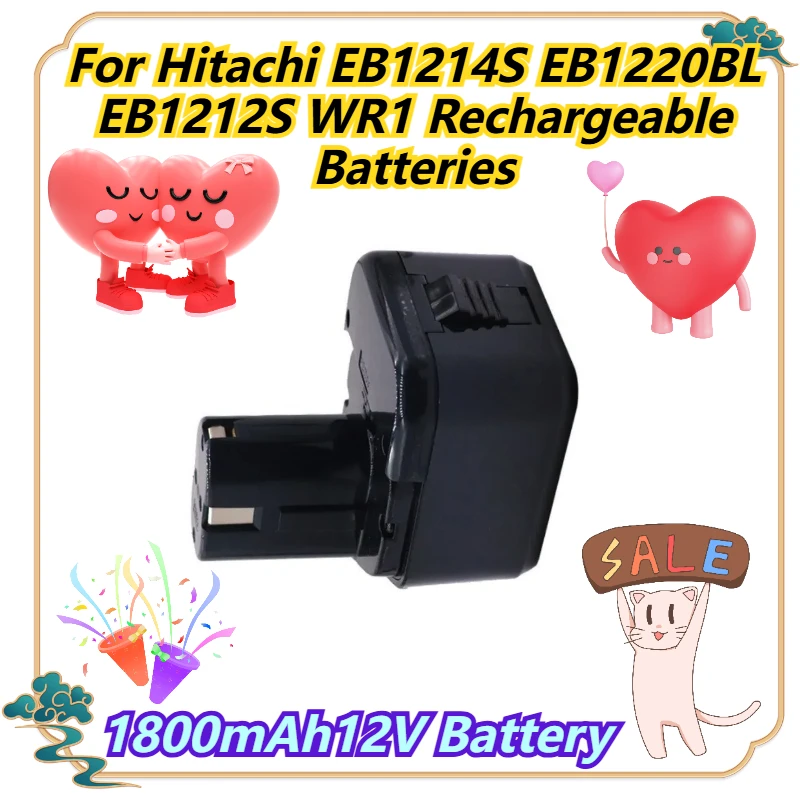 

1800mAh12V Battery For Hitachi EB1214S EB1220BL EB1212S WR1 Rechargeable Batteries