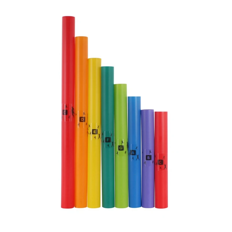 8 Tones C Major Diatonic Scale Set Percussion Instrument Tubes Kids Musical Toys Christmas Gift