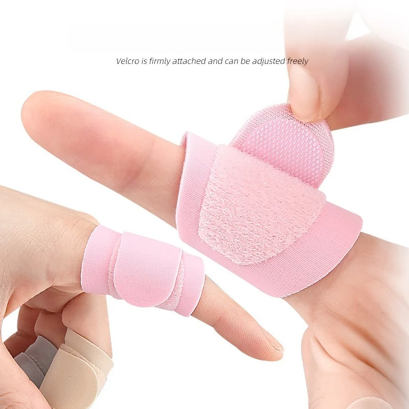 5pcs Finger Protection Straps Velcro Adjustment Convenient Finger Cover Protection Strap Universal for Ten Fingers Reusable