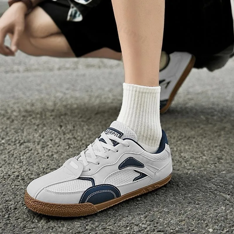 

2023 летняя мужская обувь, сетчатые дышащие кроссовки в стиле ретро на тонкой подошве, модные трендовые повседневные кроссовки на плоской подошве для занятий спортом на открытом воздухе, цветные кроссовки