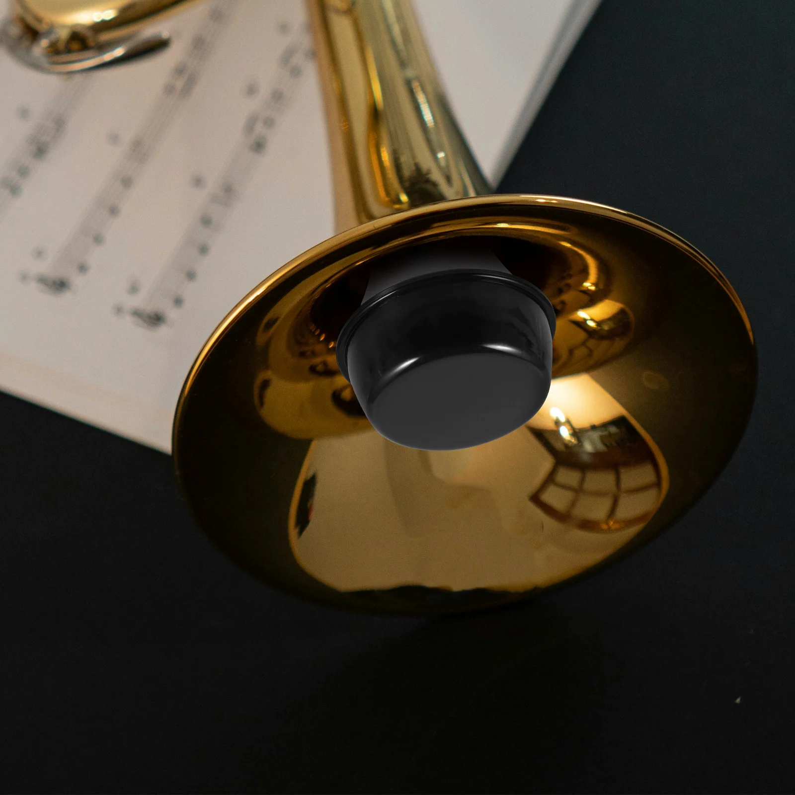 

Plastic Straight For Trumpet Lightweight Wear-Resistant Practice Mute Tool-Free Installation Small Size Trombone Cornet