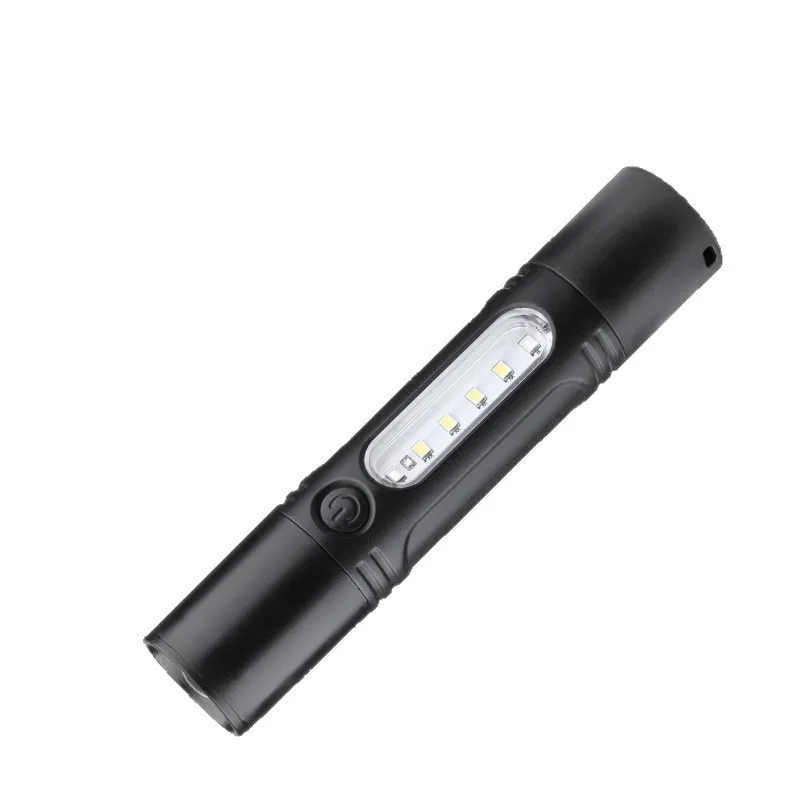 Super Bright White Laser Flashlight: Mini Portable, Rechargeable Long-Life, Outdoor Emergency with Whistle & Work Light