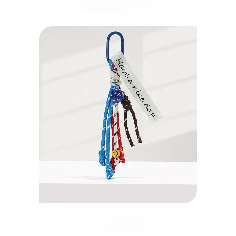 

Винтажная кисточка с узлом, красочная веревка, тканый кулон, подвесная веревка, красочная сумка, подвесной брелок