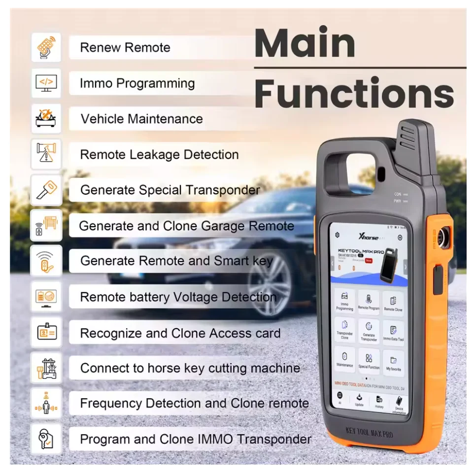 Xhorse VVDI Key Tool MaxPro With MINI OBD Tool Function & Key Tool Max Adds CAN FD, Voltage and Leakage Current Functions