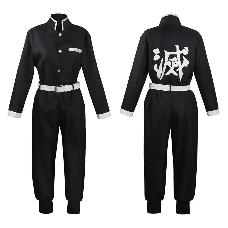 2025 Halloween Anime Demon Slayer Tomioka Giyuu Cosplay Costume Accessories Suit Uniforms Kimetsu No Yaiba Costumes Wig view 4