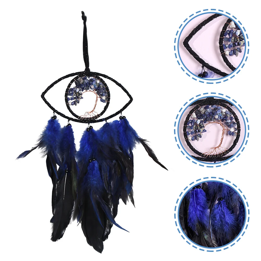 

Life Tree Dreamcatcher Evil Eyes Pendant Handmade Plumes Indoor Hanging Ornaments Car Home Decor Evil Eyes Dream Catcher