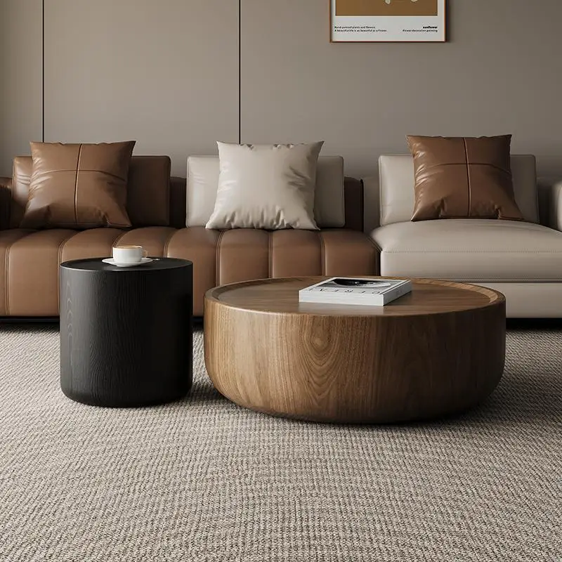 

YG-8827A Home coffee table combination Chinese antique style living room retro walnut color designer creative art Italian style