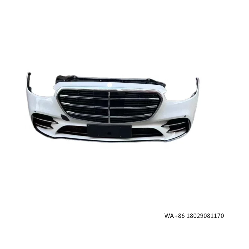 

New W223 Front Bumper Assembly with Radiator and Headlights for S-Class