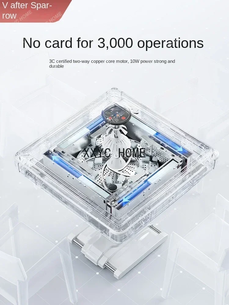 Automatic Household Electric Folding Dining Table Dual-Use Intelligent Cyclone Mahjong Table