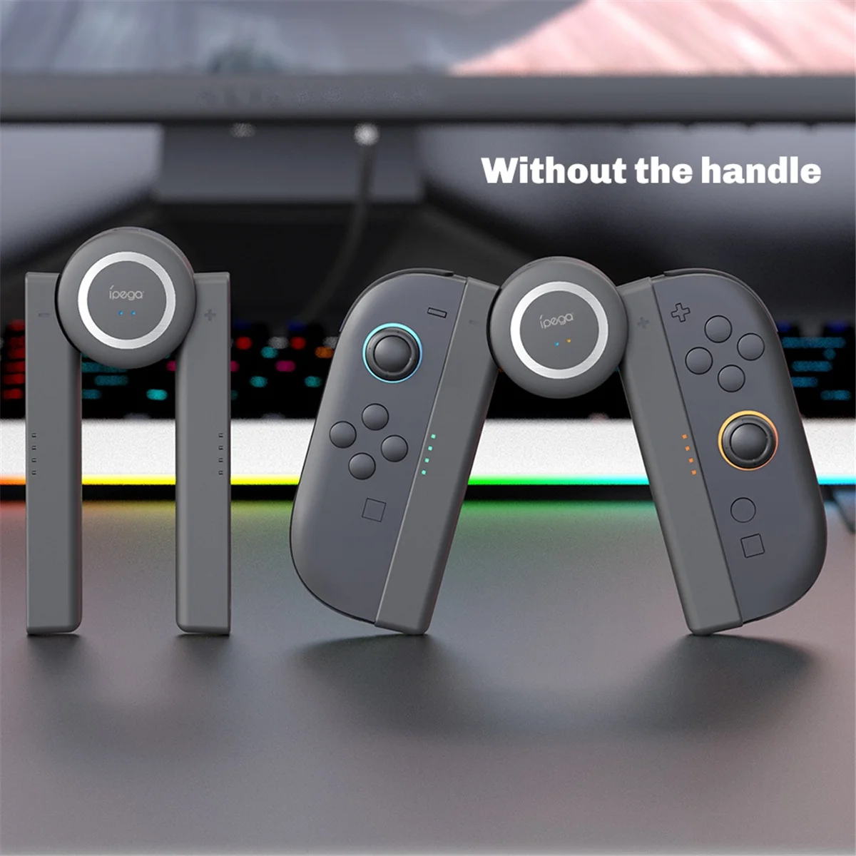 

A17I for Switch 2 Charging Grip Accessory Portable Charger LED Charger Indicator Handle Bracket Stand