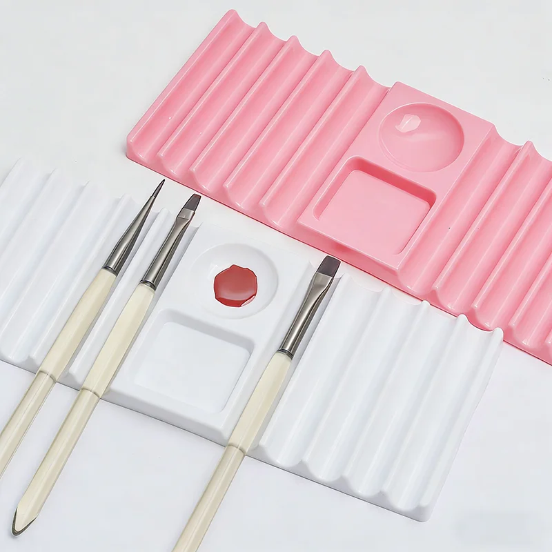 

Подставка для демонстрации дизайна ногтей, двойная, на 10 ячеек, для кистей, DIY, для аксессуаров для маникюра, палитра цветов, инструменты для наращивания и декорирования ногтей