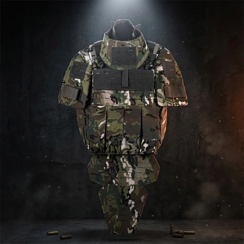 Outdoor Laser Tactical Vest MC Heavy Armor Full-Protect Jacket Four-Strand Lacing Version Multi-functional Tactical Quick-Releas