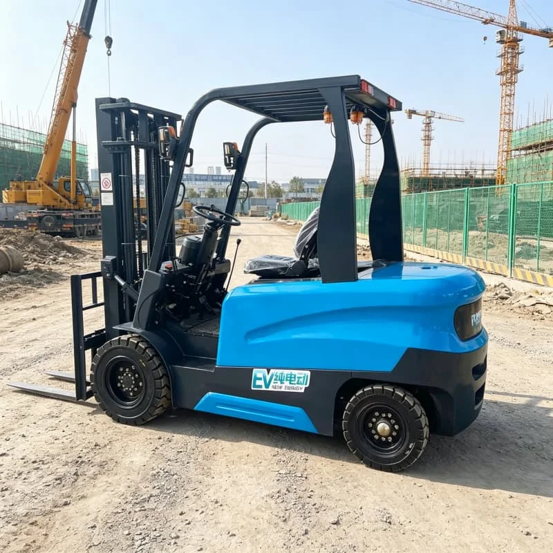 Steel Service Center 4 Wheel Electric Forklift 6 Ton For Heavy Plate Coil Warehouse Steel Material Handling Logistics