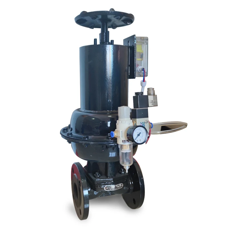 

Rubber PTFE EPDM Lined DI WCB Straight-through Diaphragm Valve With Pneumatic Actuators