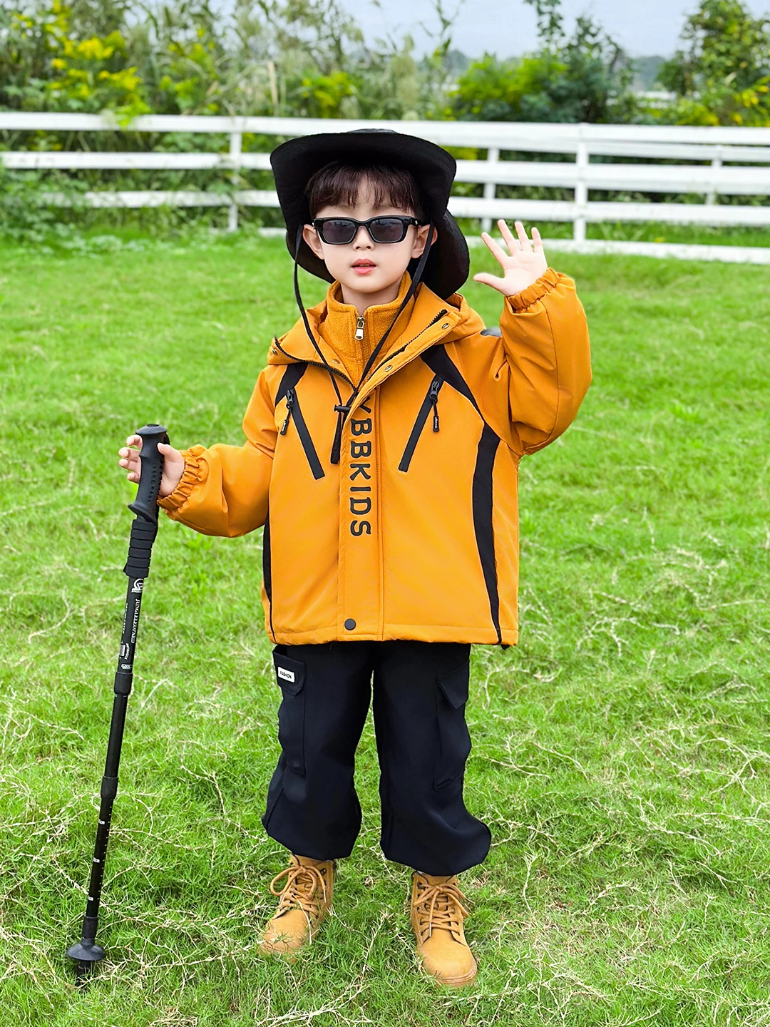 

Куртка-ветровка 2-в-1 для мальчиков с капюшоном и подкладкой, утепленная, осенне-зимняя одежда для детей, модная молодежная одежда