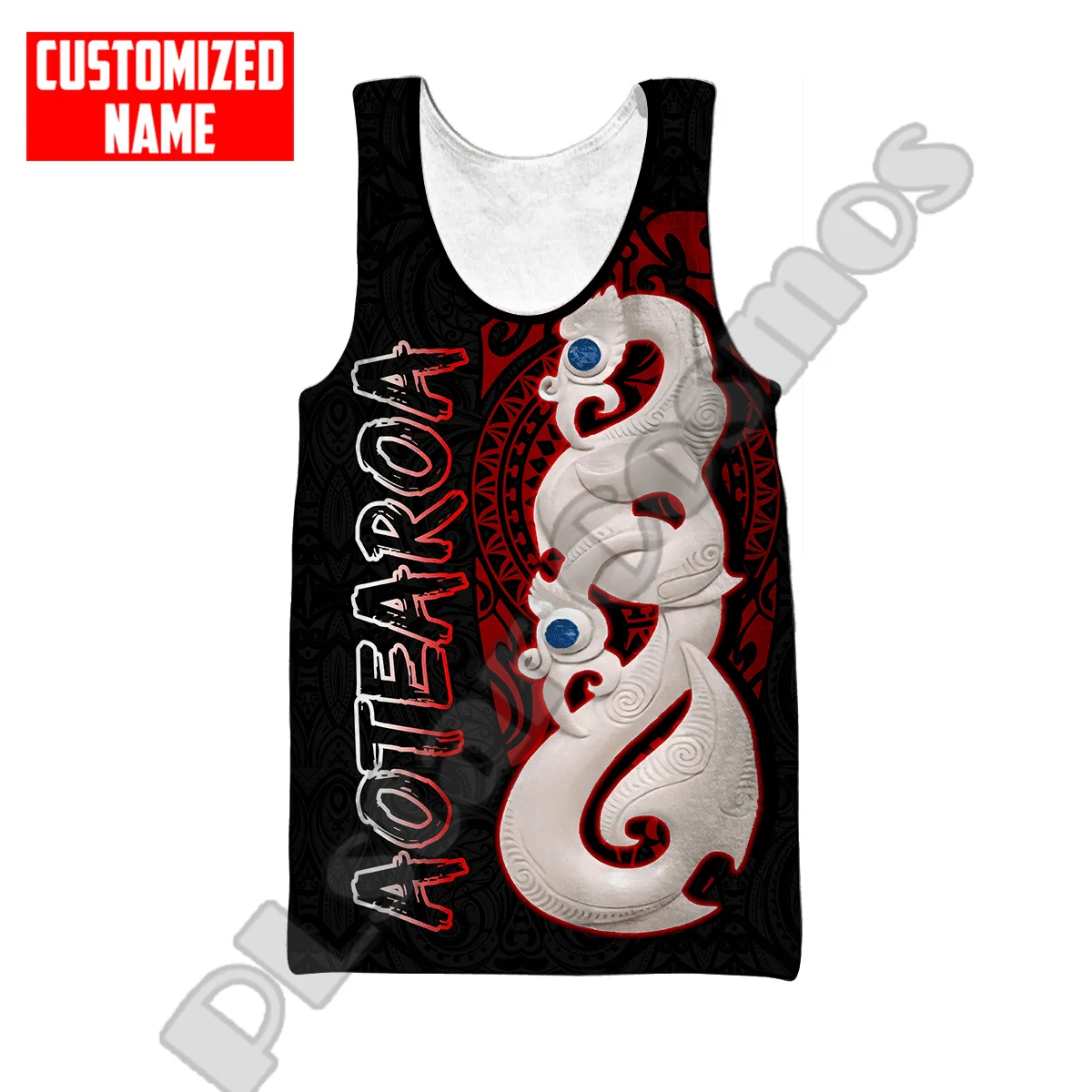 NewFashion Custom Name New Zealand Maori Aotearoa Tattoo Retro 3DPrint Summer Harajuku Casual Funny Vest Sleeveless TankTop X5