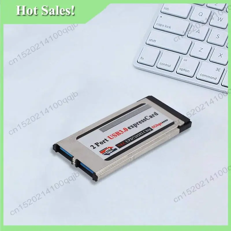 

-FDDT 3X High-Speed Dual 2 Port USB 3.0 Express Card 34Mm Slot Express Card PCMCIA Converter Adapter For Laptop Notebook