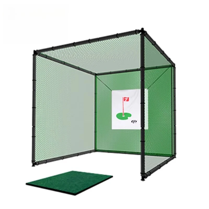 Safe and Durable Custom Large Golf Net Cage Golf Hitting Swing Practice Net With Protective Soft Rubber Tube
