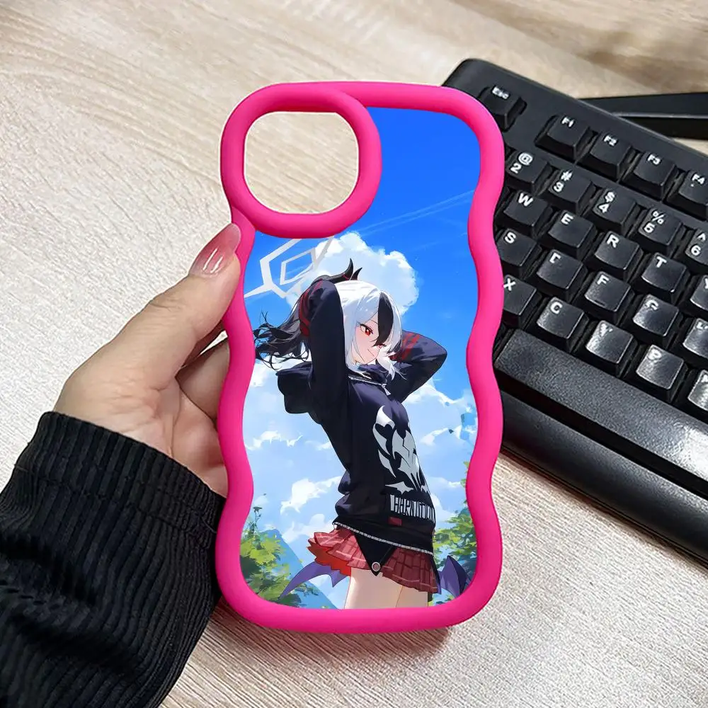 

Blue Archive Kayoko Wavy Edge Mobile Phone Case for iPhone 17 16 15 14 13 12 11 Air Pro Max Plus Colorful Cover