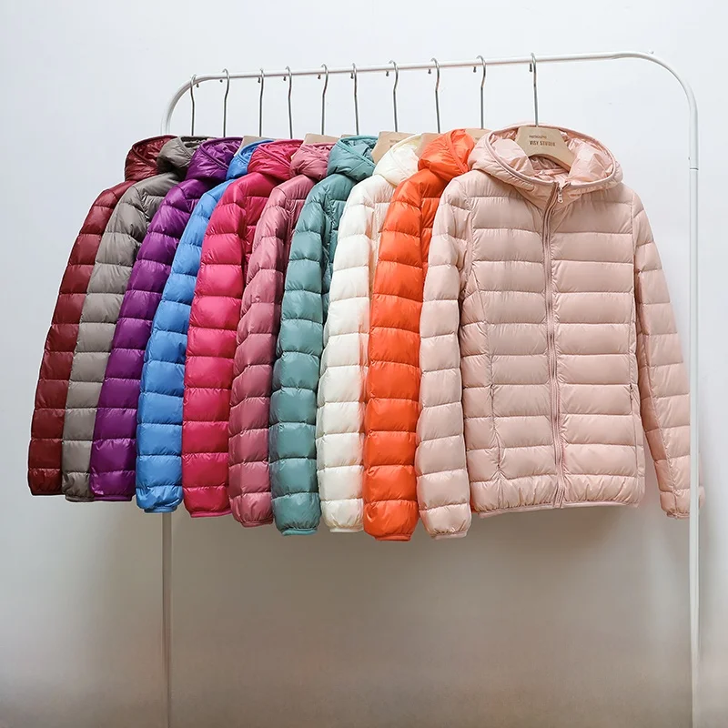 Ultra-Lightweight Short down Cotton Jacket Women's plus Size Slim Fit Korean Style Commute Zipper Handbag Winter Coat