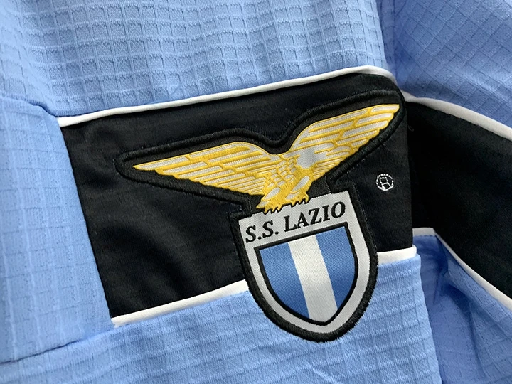 قميص Lazio Home Fan Version irt Serie a League Fooall Kit Nesta Jersey بأكمام قصيرة للرجال، سلع رياضية قابلة للتخصيص