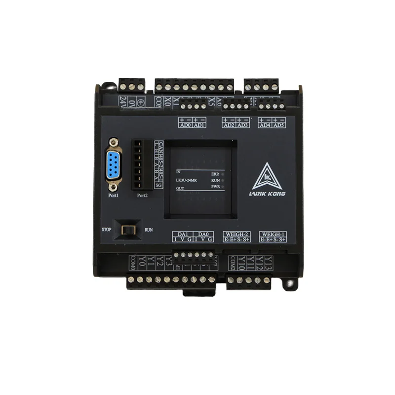 FX3U-14MR/MT32 PLC industrial control board compatible with 8-axis temperature weighing analog LK3U