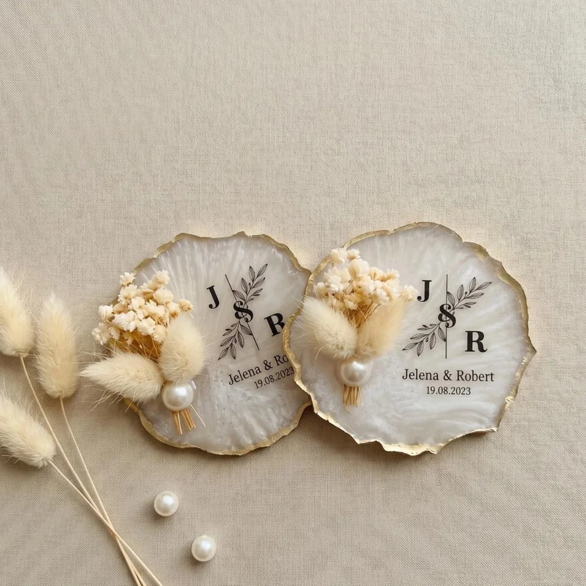 Custom  Magnet Favor, Epoxy magnet, Engagement gift, Bridal Shower Favors,Dried Flower Magnet for Guest,Wedding Gifts,Wedding Ma