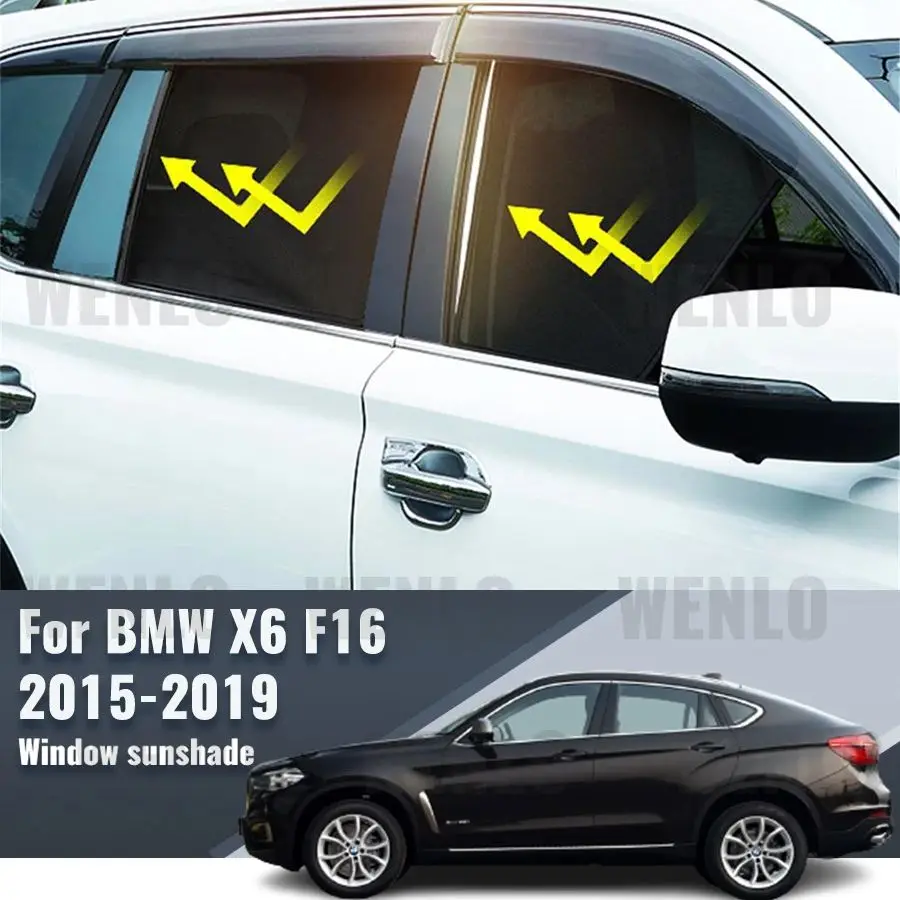 

For BMW X6 F16 F86 2014 2015 2016 2017 2018 2019 Car Sunshade Shield Front Windshield Frame Curtain Rear Side Window Sun Shade