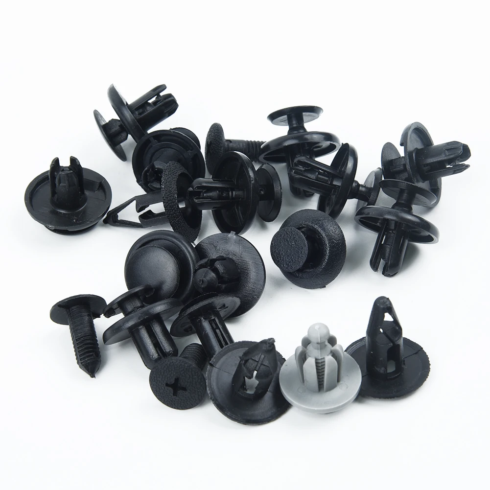 100 pz/set misto Auto Fastener Clip carrozzeria Push fermo Pin rivetto paraurti porta Trim pannello fermo fissaggio accessori Auto