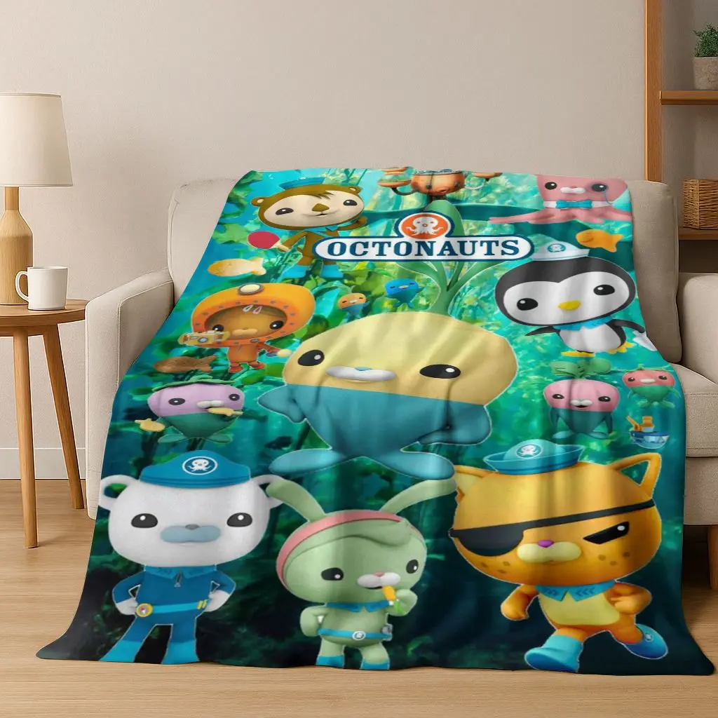 

26 Style Octonauts Barnacles Cartoon Flannel Blanket,Warm and Cozy Soft Throw Blanket for Home Bedroom Bed Sofa Cover Kids Gift