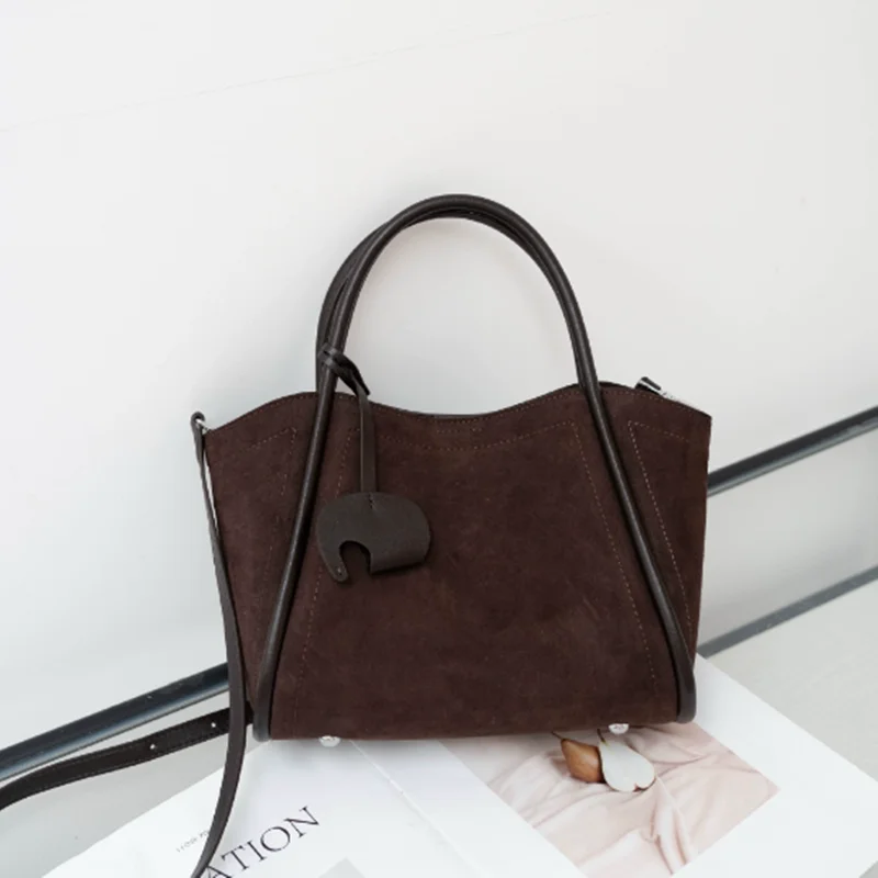 

Women Suede shoulder Frosted bag Handbags ladies luxury designer minimalism bag crossbody fashion bag