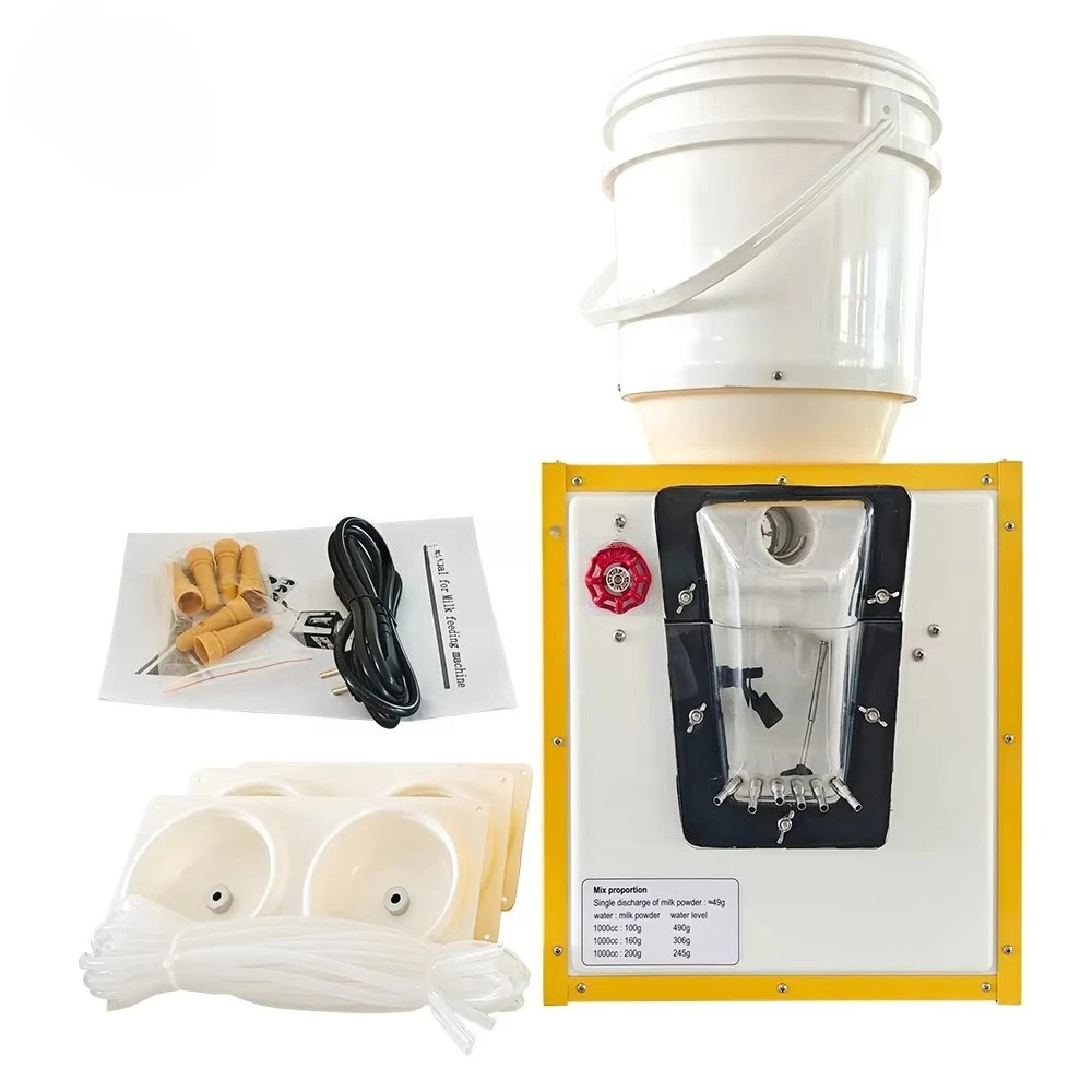 Hot Sale Adjustable Thermostat Animal Feeders 6 Nipple Teats Automatic Lamb Milk Feeder