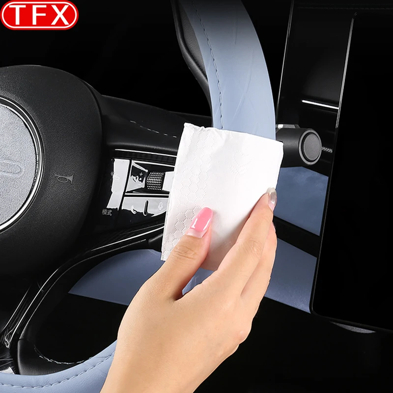 FOR BYD Seal ATTO 4 2024 2023 Car Styling Steering Wheel Cover Non-slip Sweat-absorbent Cover Auto Decoration Accessories