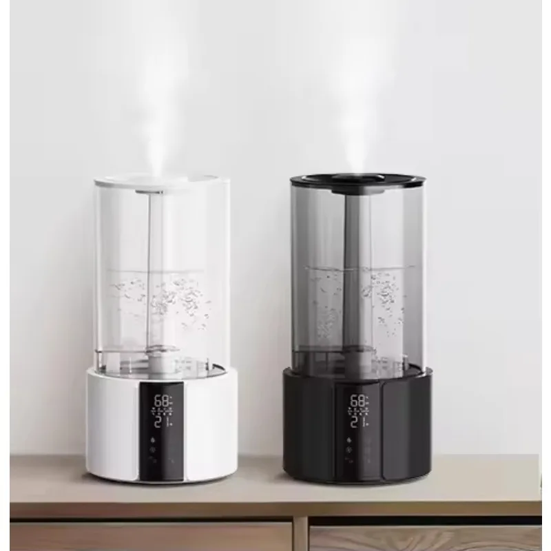 Humidificador ultrasónico de vapor frío para escritorio, de llenado superior, 6L, con función de vapor cálido, purificador de aire y humidificador de agua.