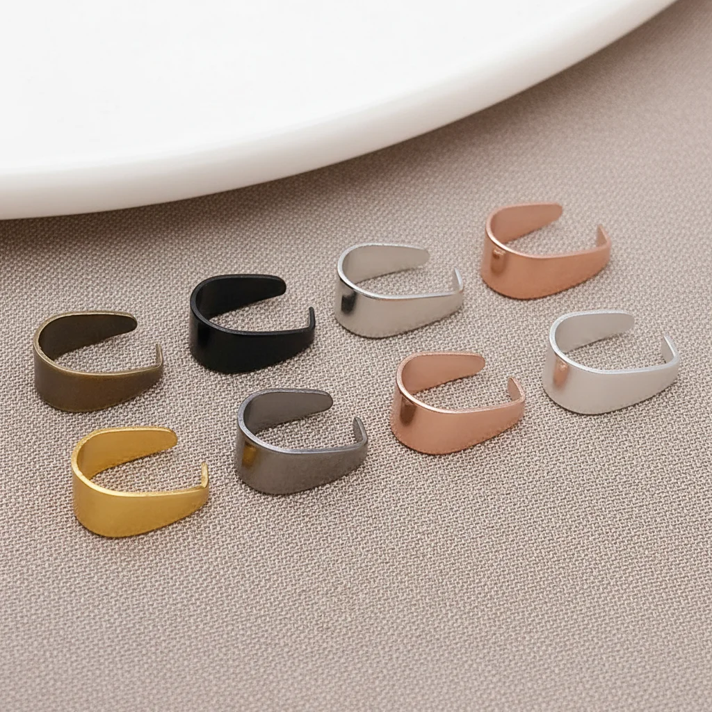 100pcs Multicolored Iron Pinch Clip Clasps - usage example
