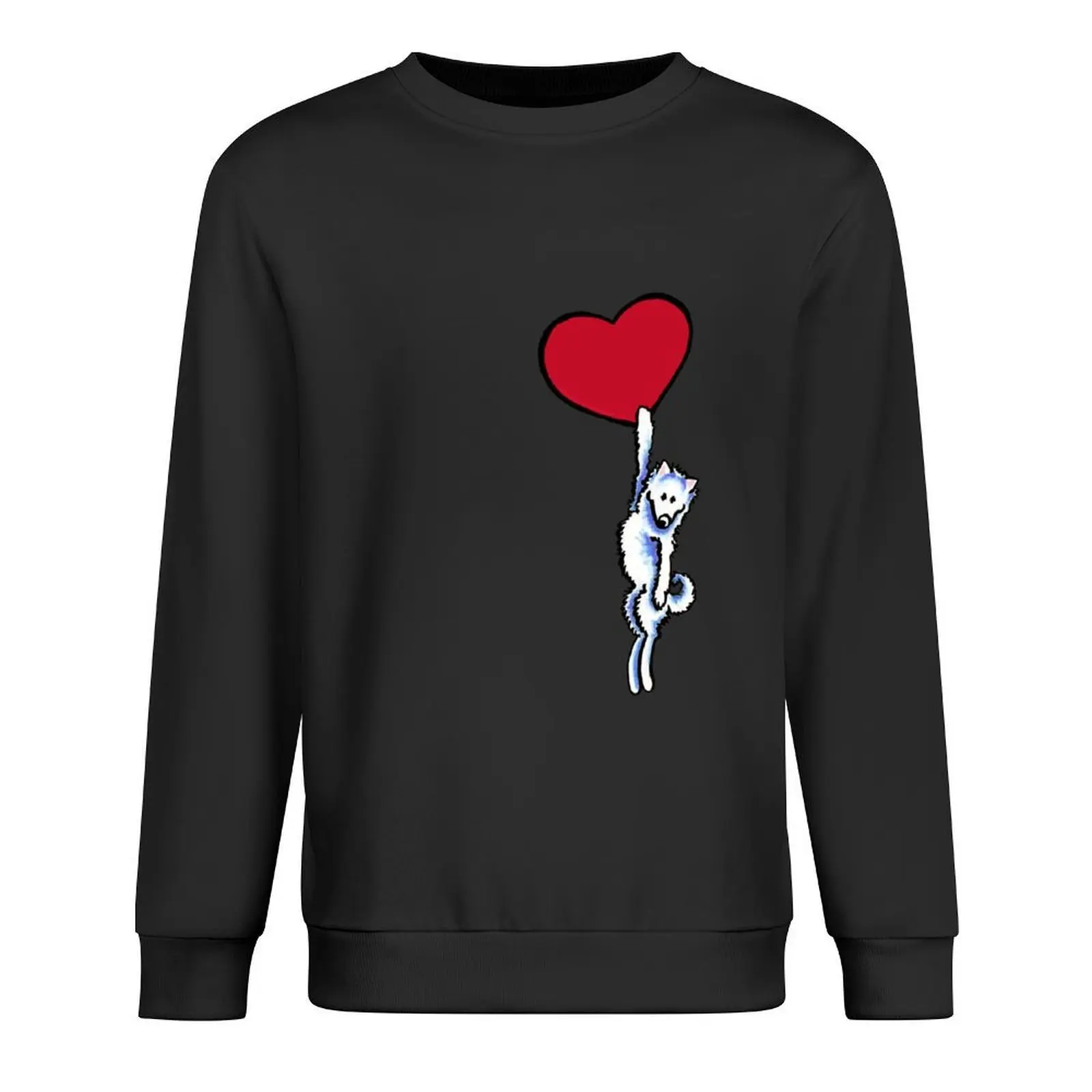 Samoyed on my Heart Pullover ملابس للرجال أزياء الرجال ملابس رياضية مقنعين البلوز