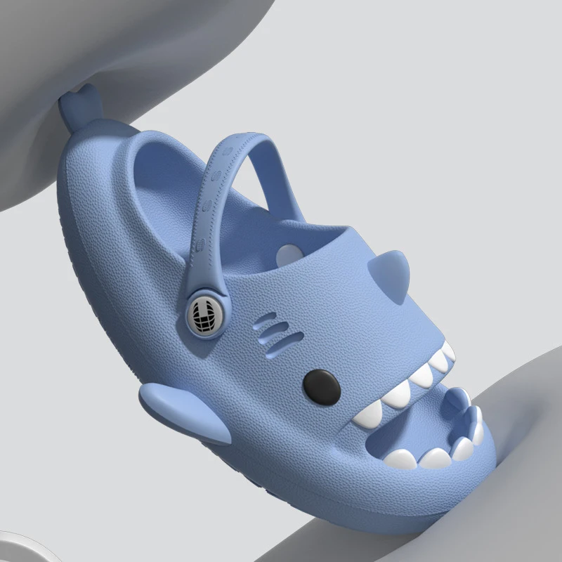 Shevalues Cartoon Shark Slippers For Women Fashion Shark Sandals Men Platform Women's Flip Flops 2023 Summer Couple Beach Slides